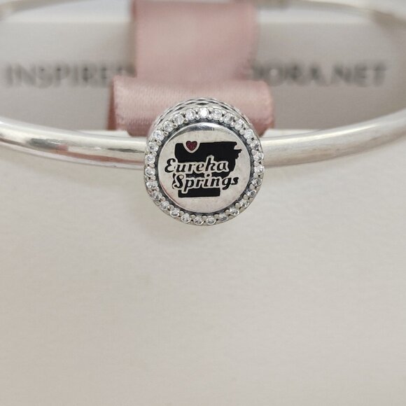 Pandora Eureka Springs  Bead Charm S925 Silver Travel Destination Charm Pendant - Picture 9 of 9